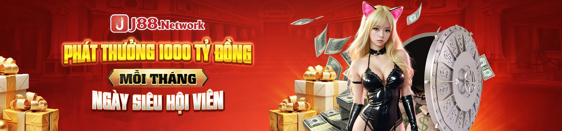 Hình ảnh chính trò chơi Nổ Hũ với vòng quay và tiền vàng, tượng trưng cho cơ hội thắng lớn tại nhà cái uy tín